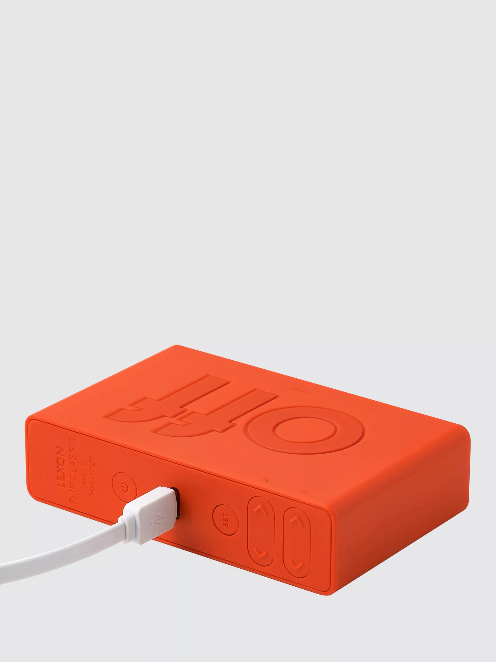 Lexon Flip Classic Alarm Clock - Orange