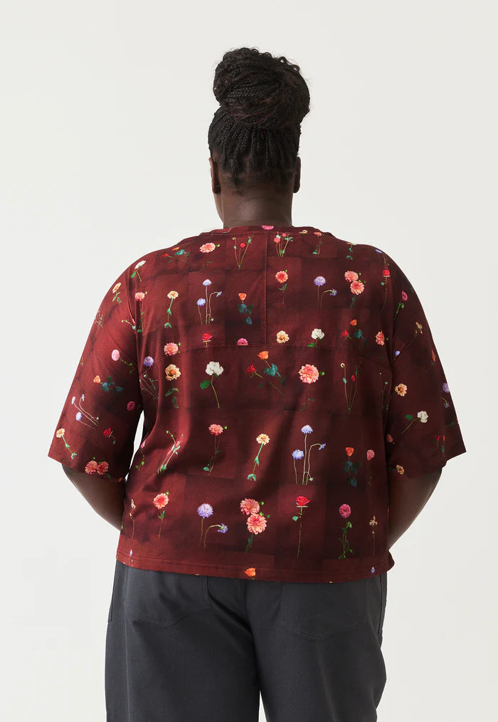 Nancybird Tasmin Boxy Tee - Bloom Tile