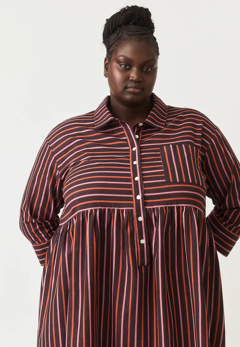 Nancybird Mel Dress - Twilight Stripe