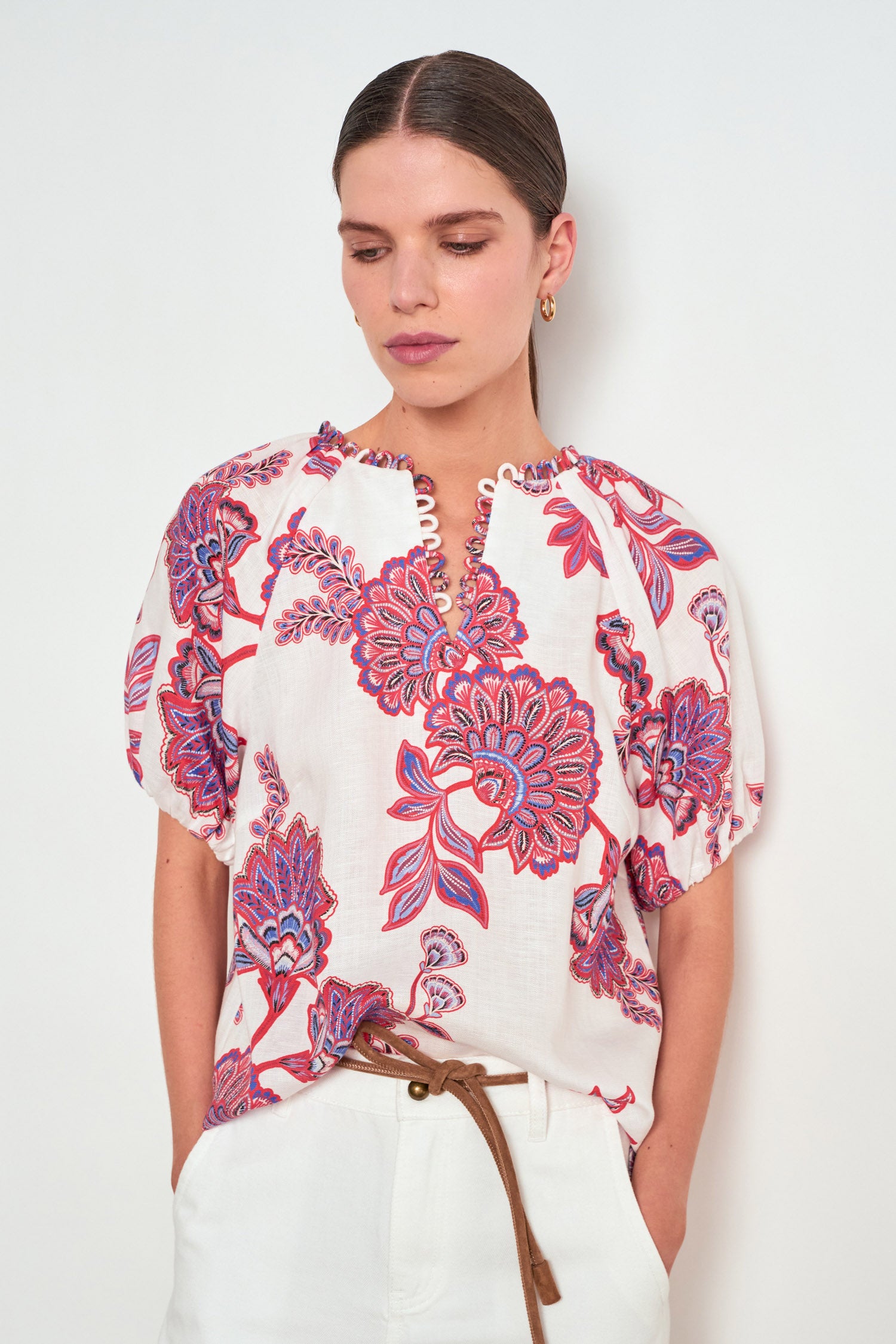Zoe Kratzmann Perceive Top - Crimson Kgari
