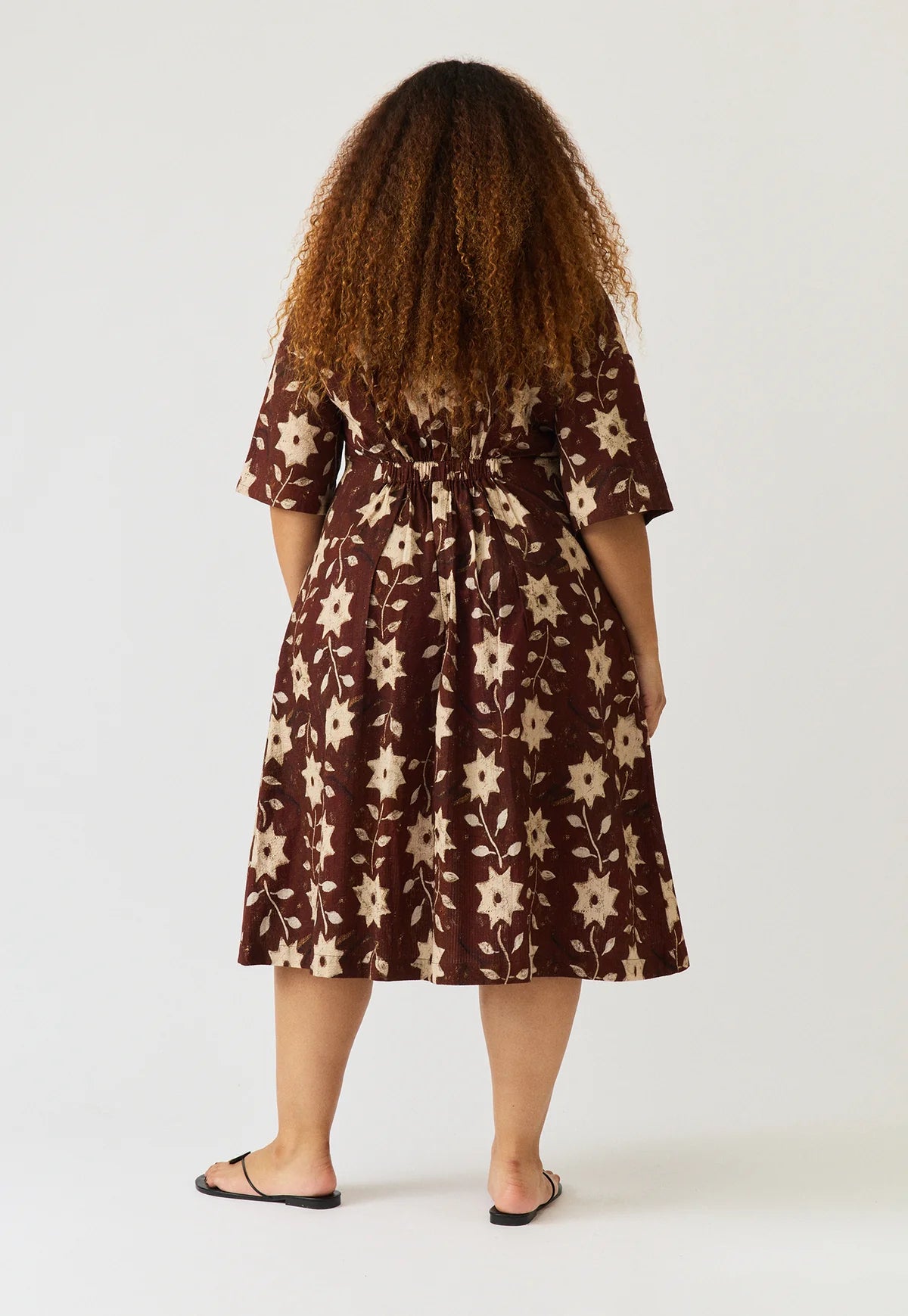 Nancybird Paloma Dress - Ochre Flower