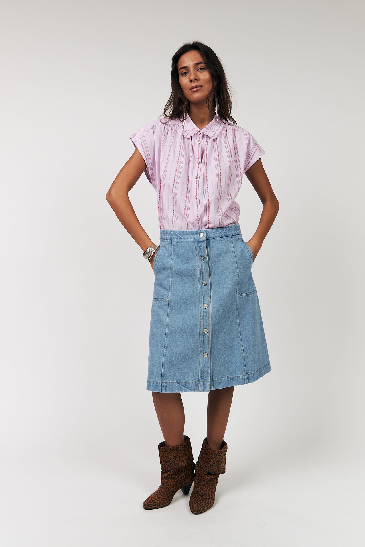 Lollys Laundry Badal Shirt - Lilac