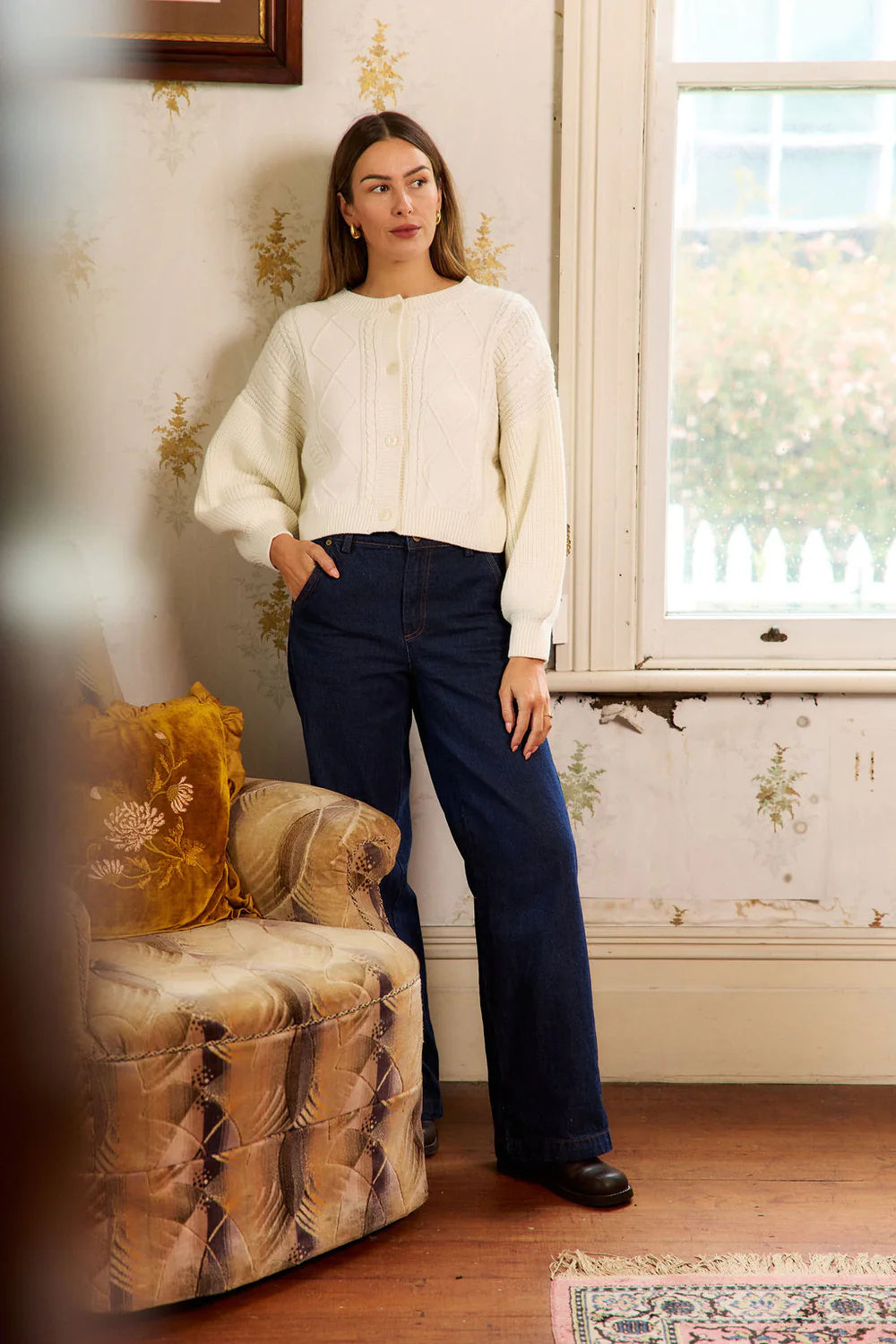 Thing Thing Flourish Cardigan - Milkyway