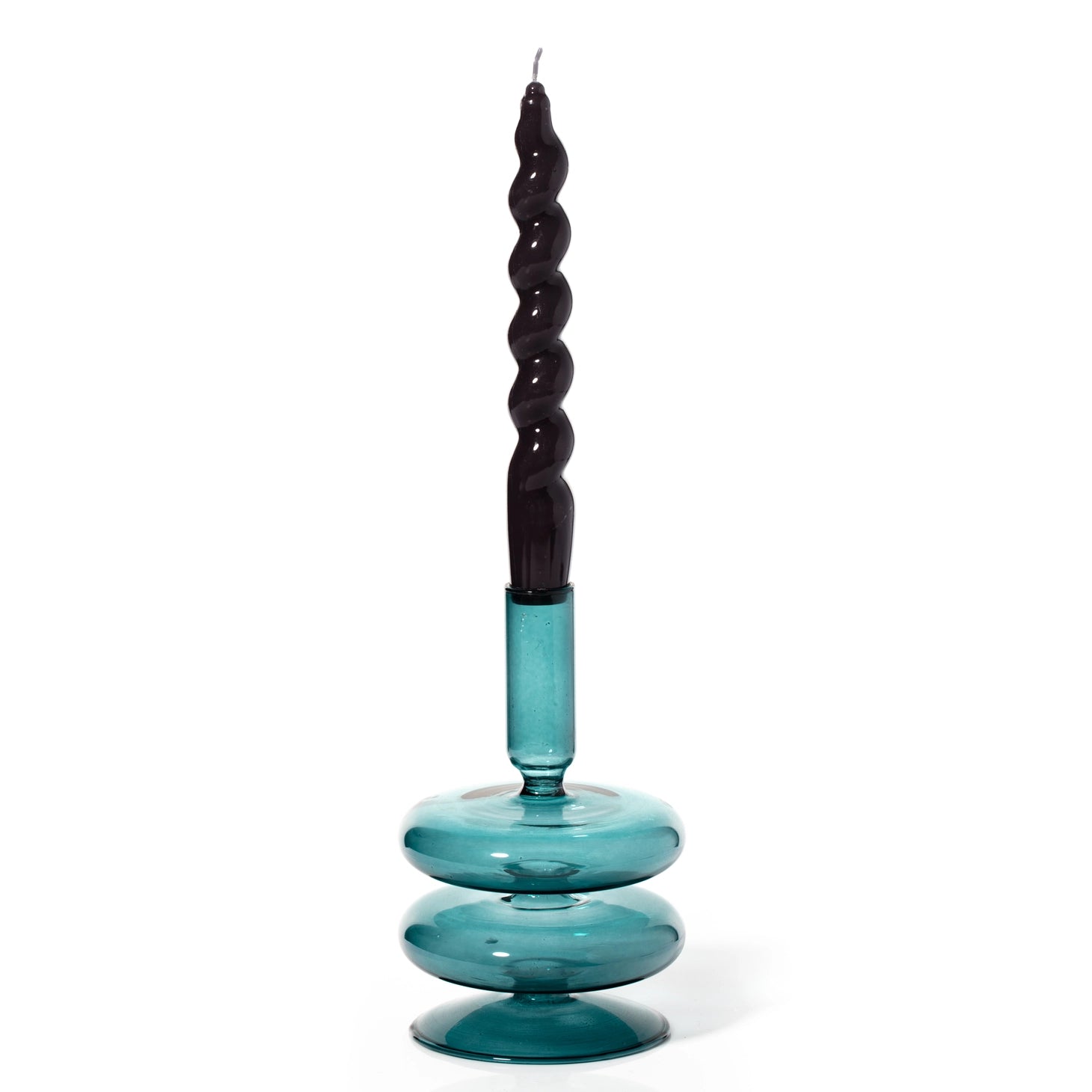 Maegen Candle Holder - Ocean Teal