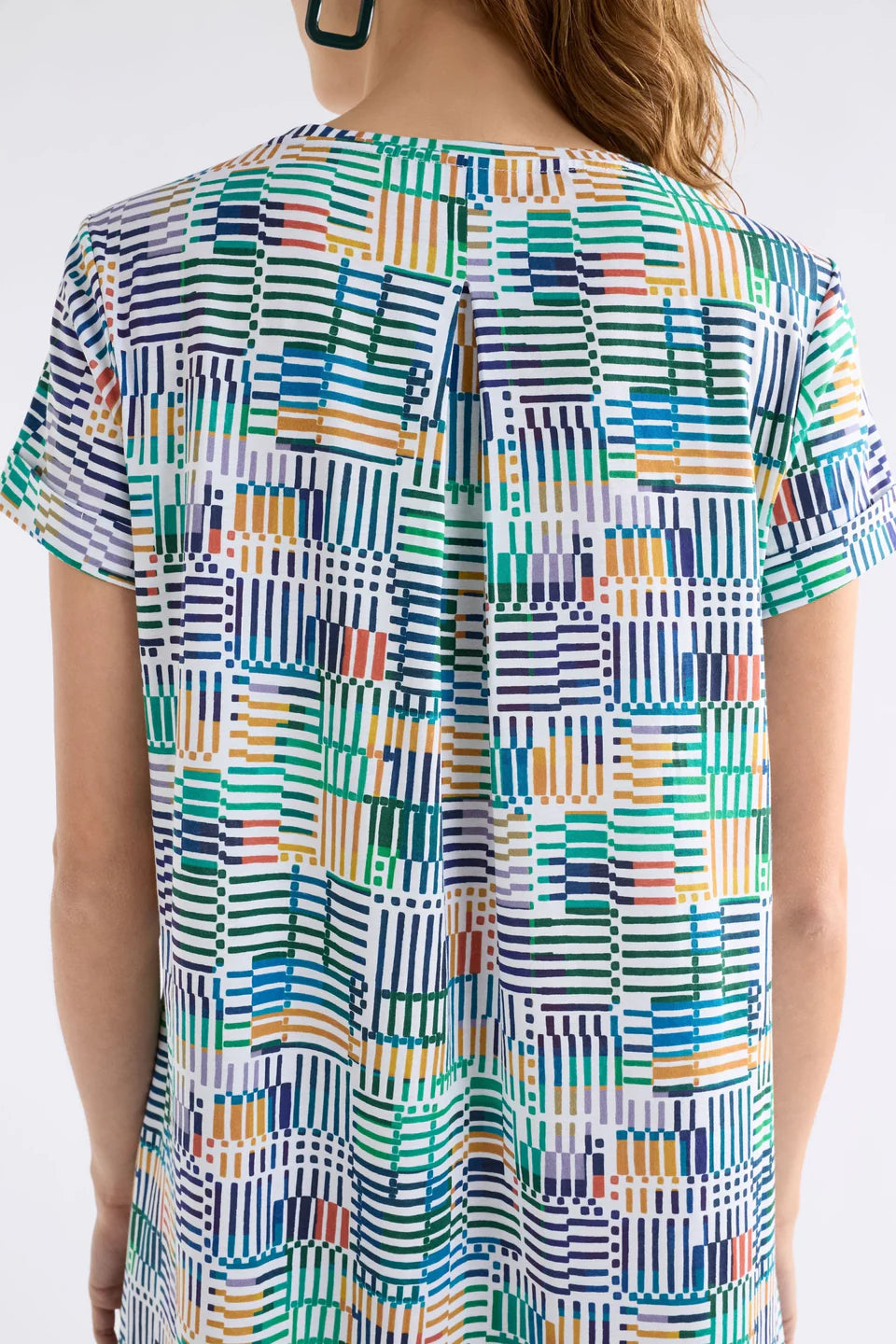 Elk Haki Dress - Chess Print