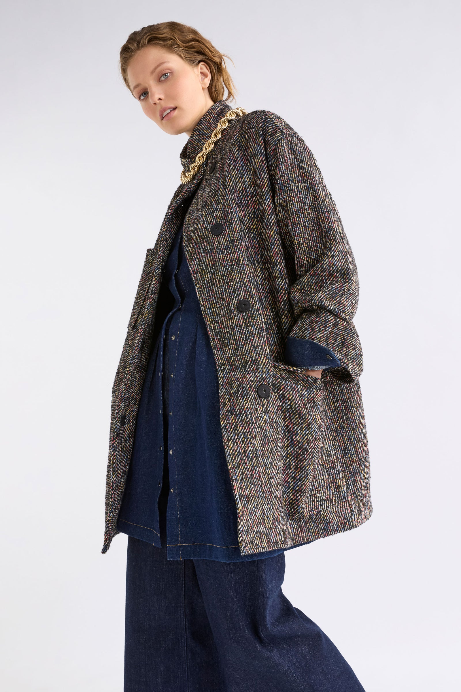 Elk Mille Coat - Multi Fleck