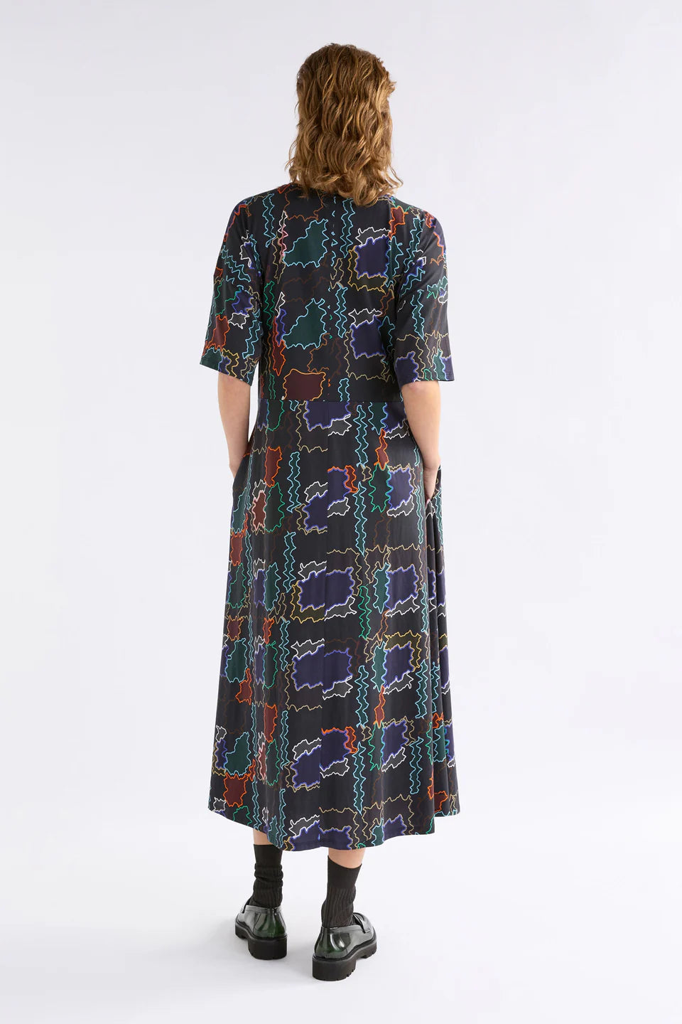 Elk Kihte Tshirt Dress - Suma Line Print
