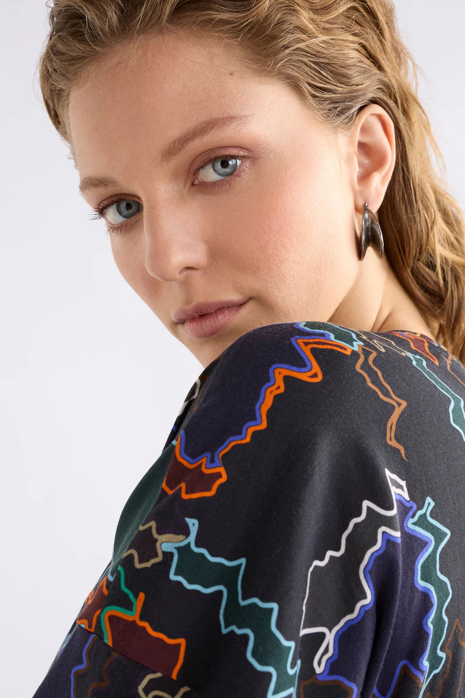 Elk Kihte Tshirt Dress - Suma Line Print