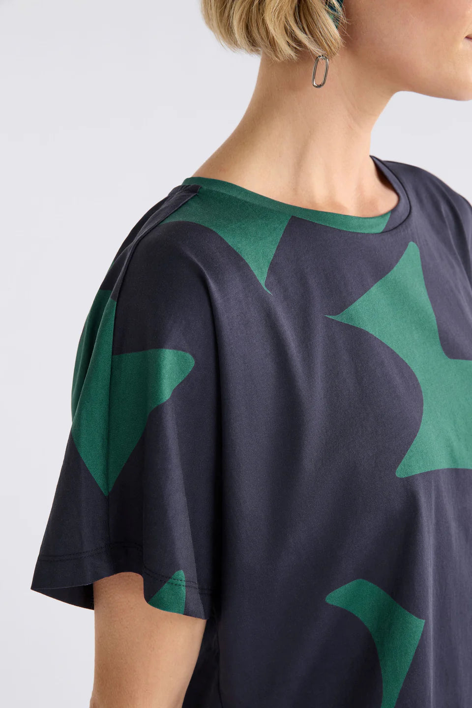 Elk Haki Short Sleeve Tshirt - Teal Tera