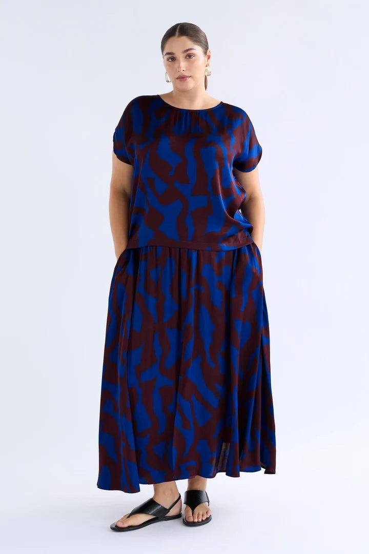 Elk Besa Skirt - Shiraz Varr Print