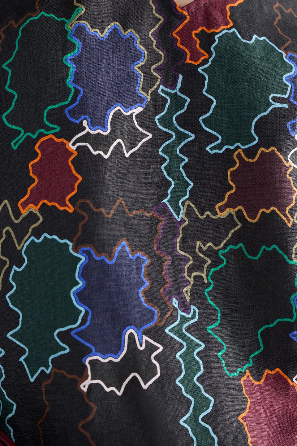 Elk Falme Top - Suma Line Print