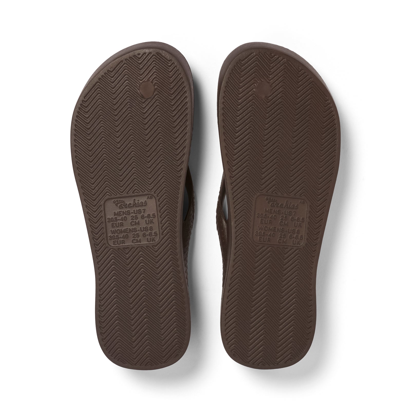 Archies Arch Support Jandals - Brown