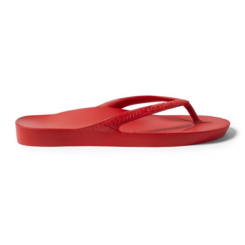 Archies Arch Support Jandals - Chilli Red