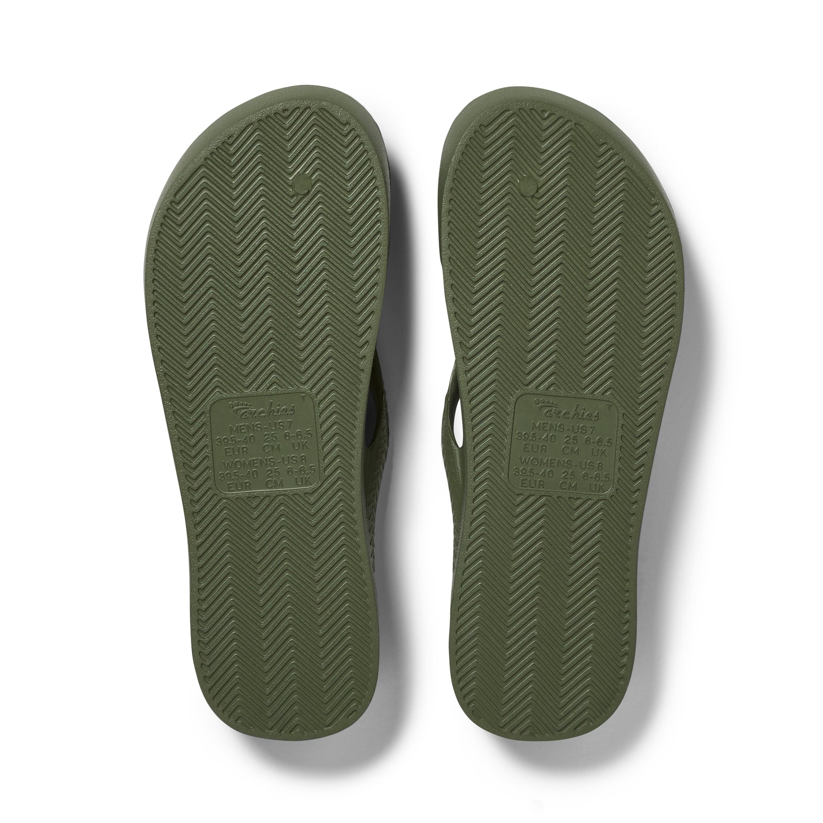 Archies Arch Support Jandals - Olive