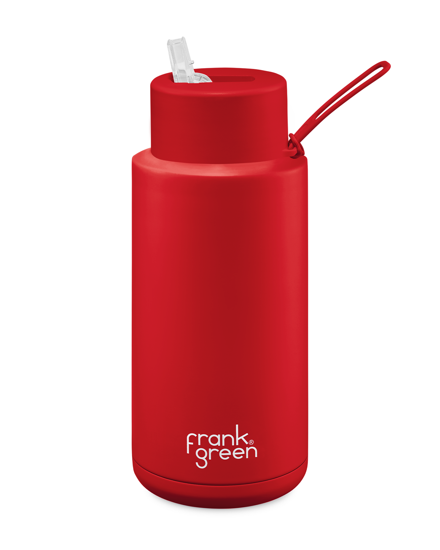 Frank Green Ceramic Reusable Bottle 34oz/1000ml - Atomic Red