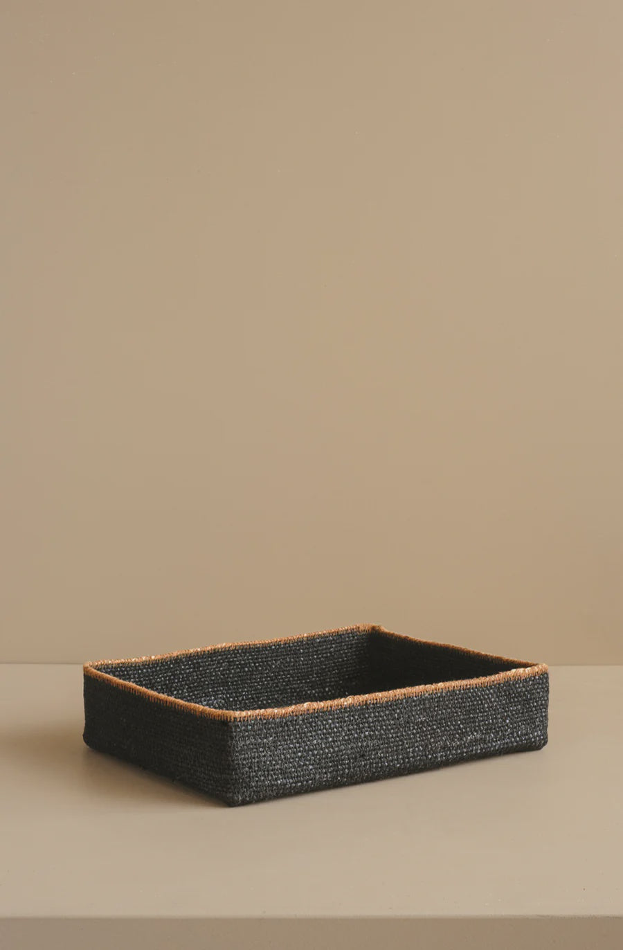 Bianca Lorenne Basso Basket Tray Large - Black