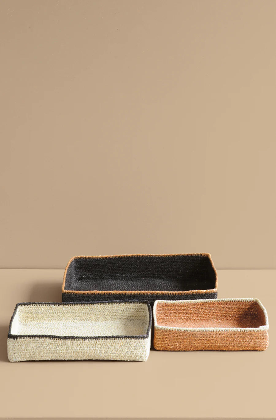 Bianca Lorenne Basso Basket Tray Large - Black