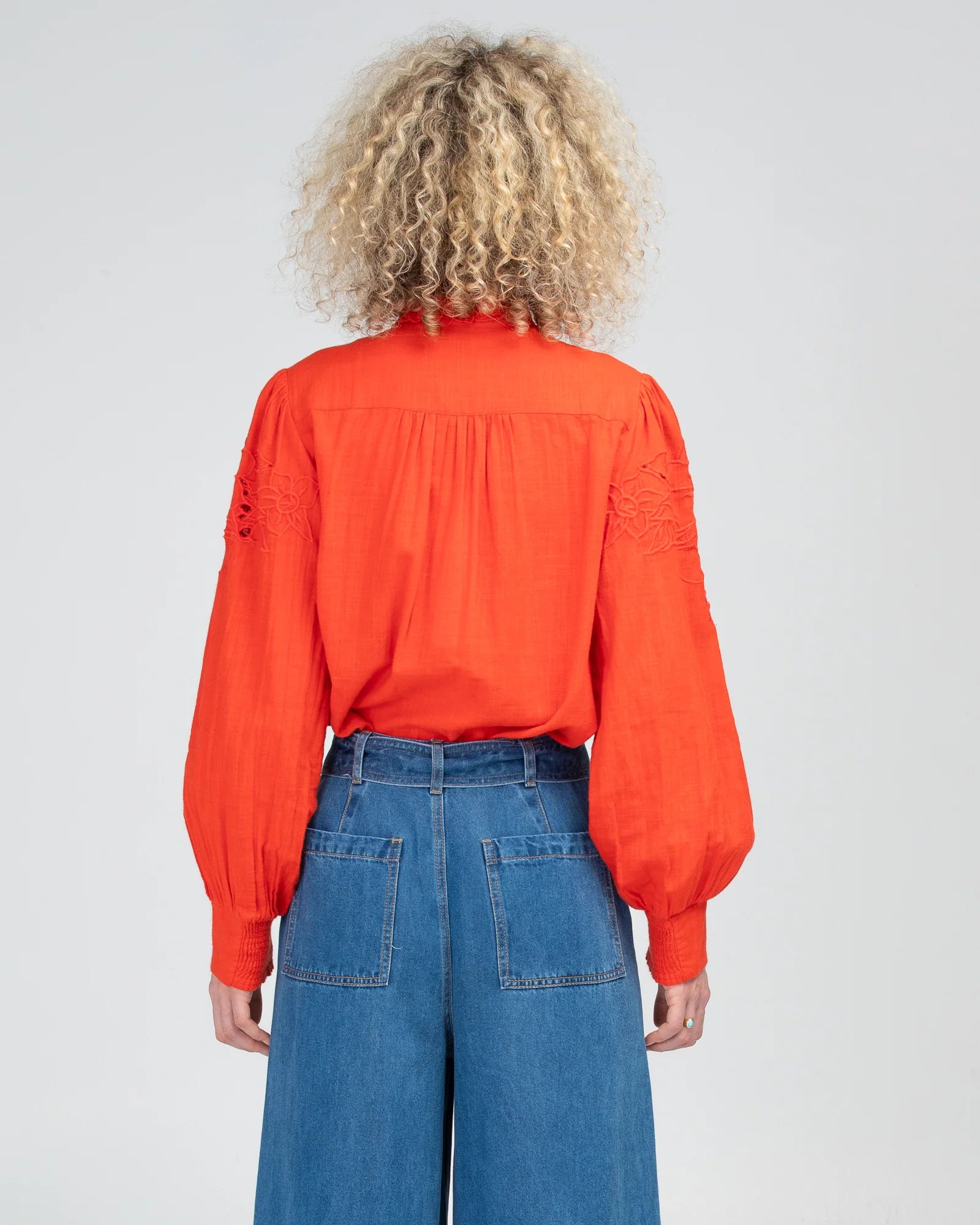 Boom Shankar Clementine Shirt - Poppy Red