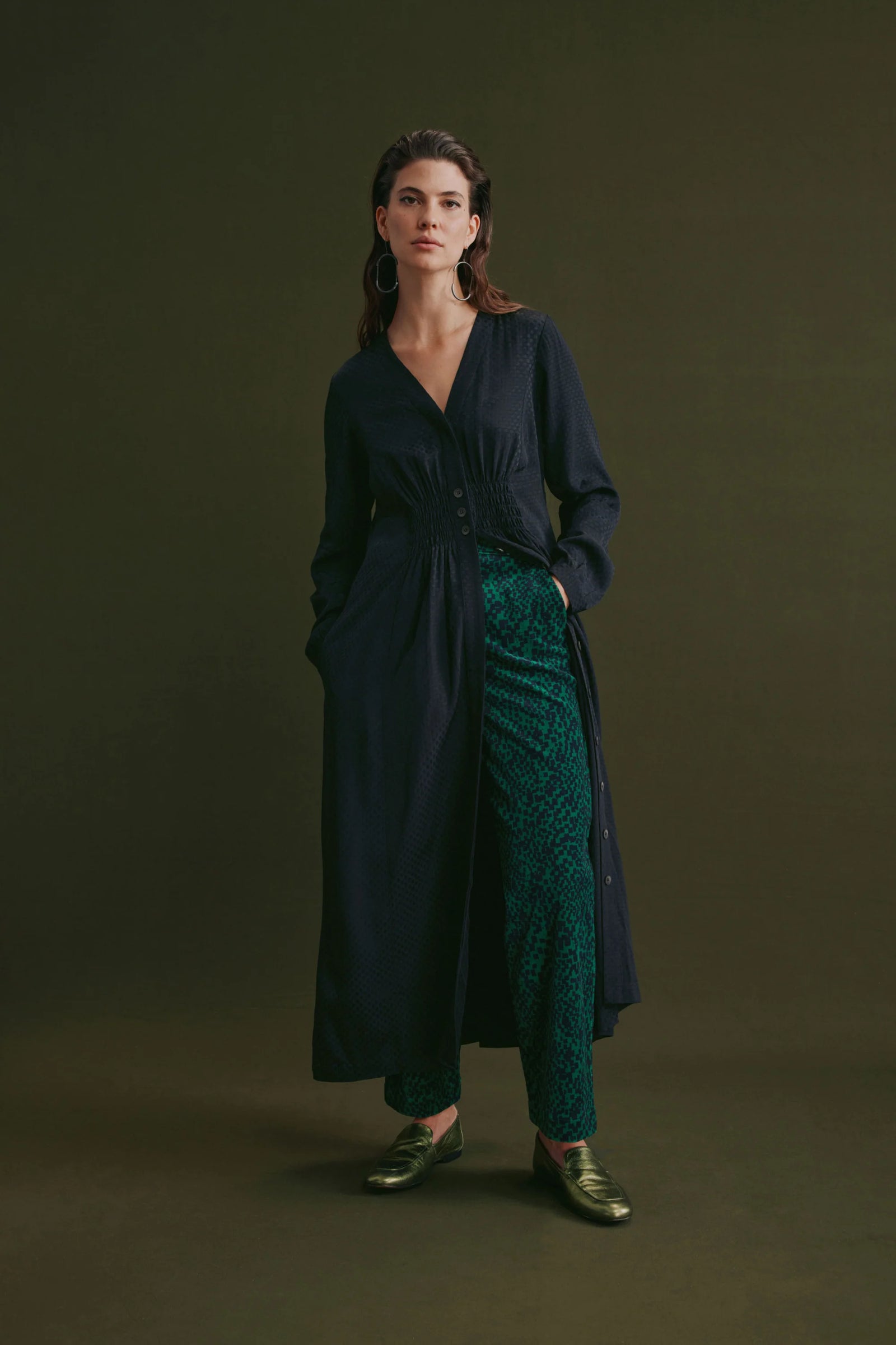 Elk Oben Dress - Black