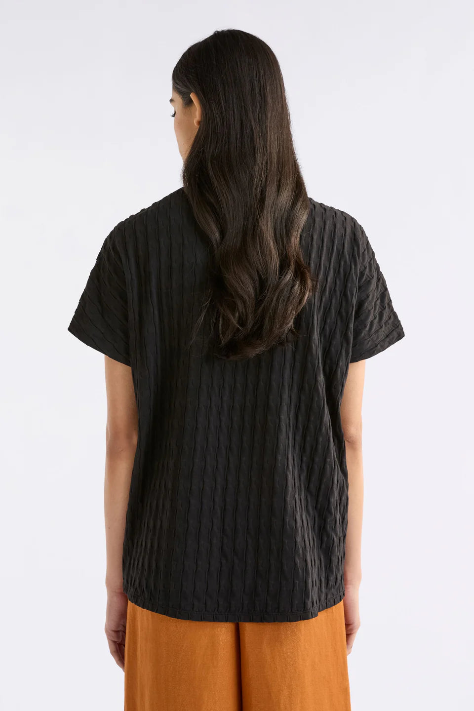 Elk Orta Boxy TShirt - Black