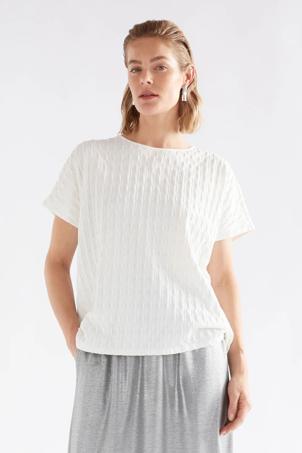 Elk Orta Boxy TShirt - White