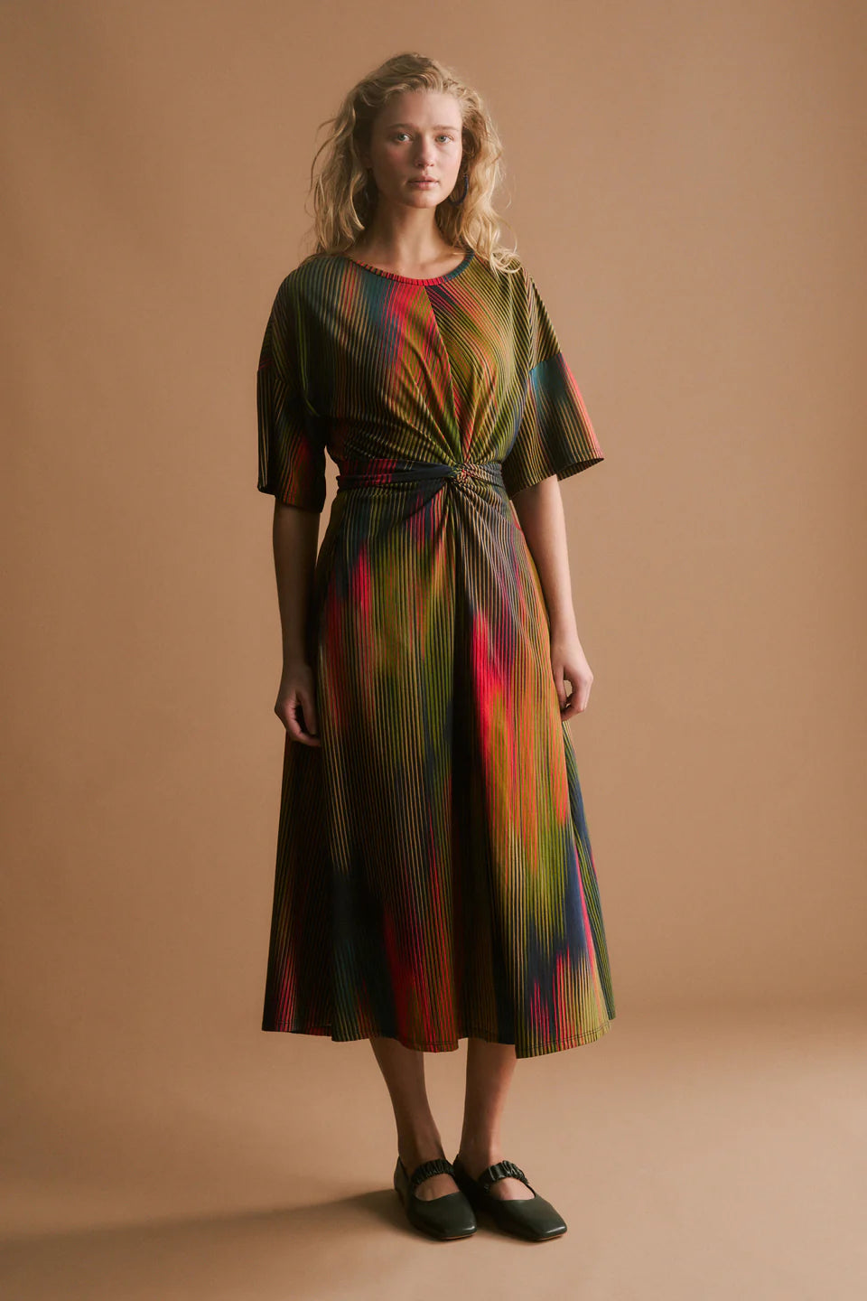 Elk Kihte Tshirt Dress - Arran Stripe Print