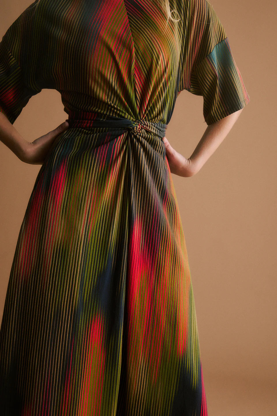 Elk Kihte Tshirt Dress - Arran Stripe Print