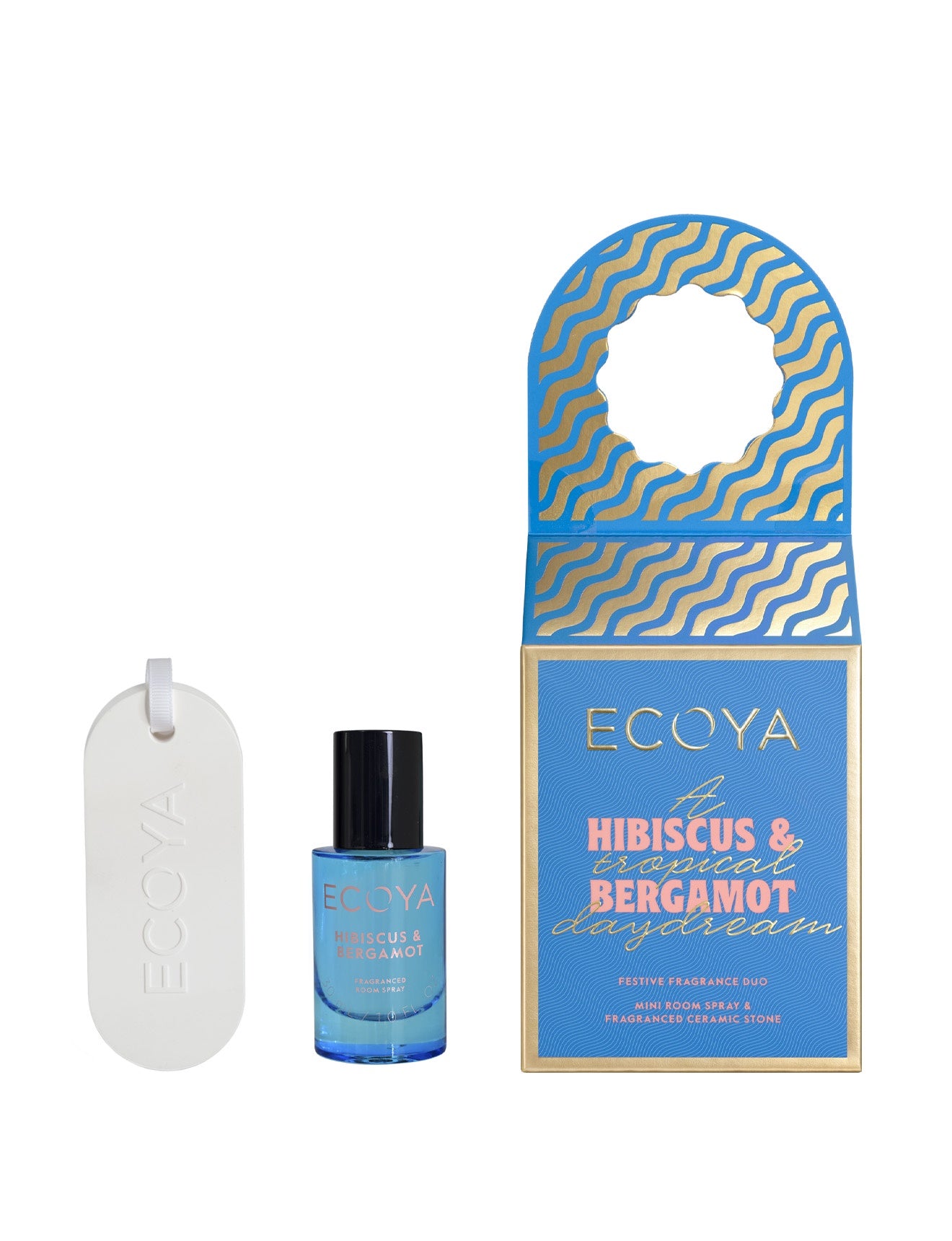 Ecoya Festive Fragrance Mini Duo Set - Hibiscus & Bergamot