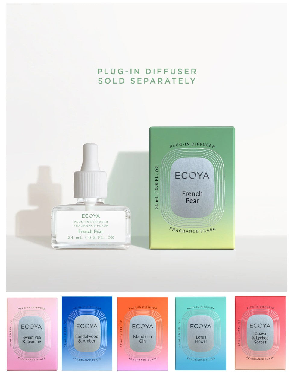 Ecoya Plug-In Diffuser Fragrance Flask