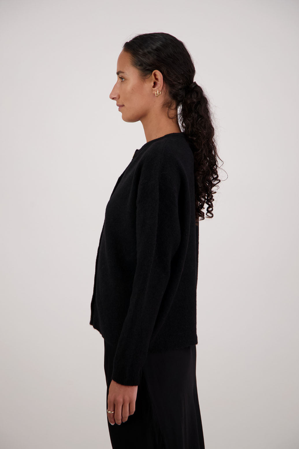 Briarwood Frenchie Cardigan - Black