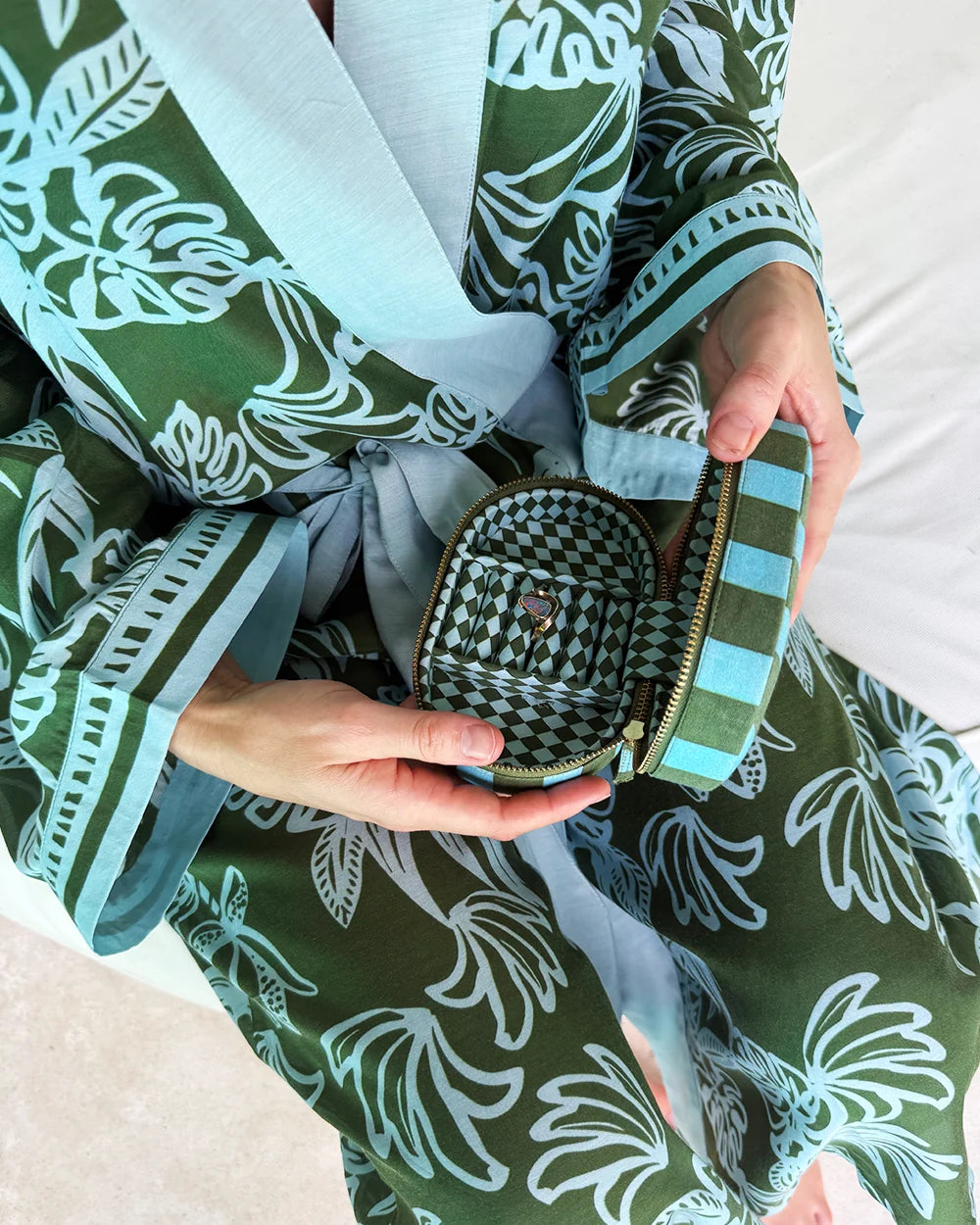 Loco Living Jewellery Box - Green Stripe