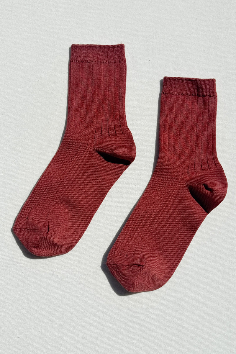 Le Bon Shoppe Her Socks - Terracotta