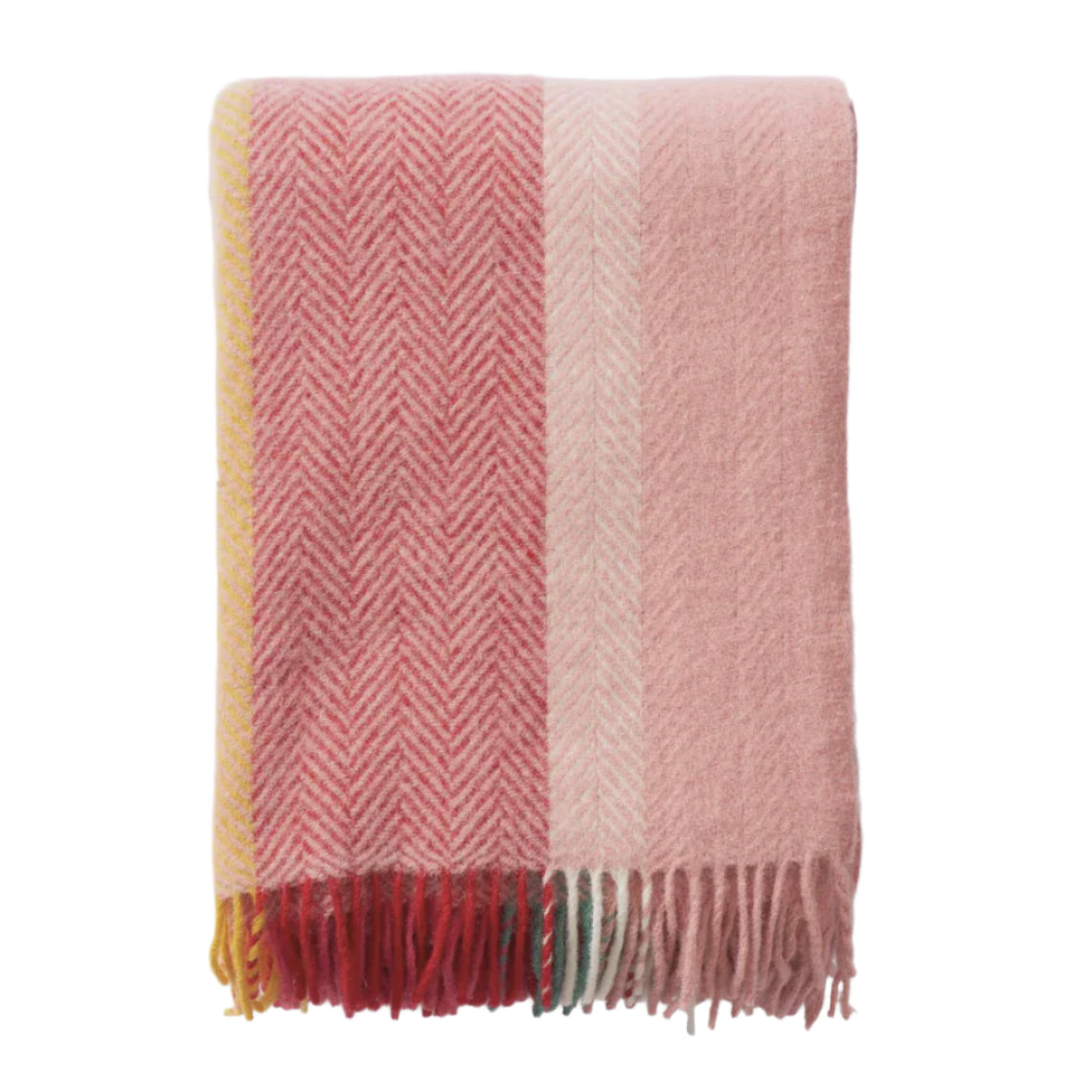 Klippan Birka Woven Lambswool Throw - Flower