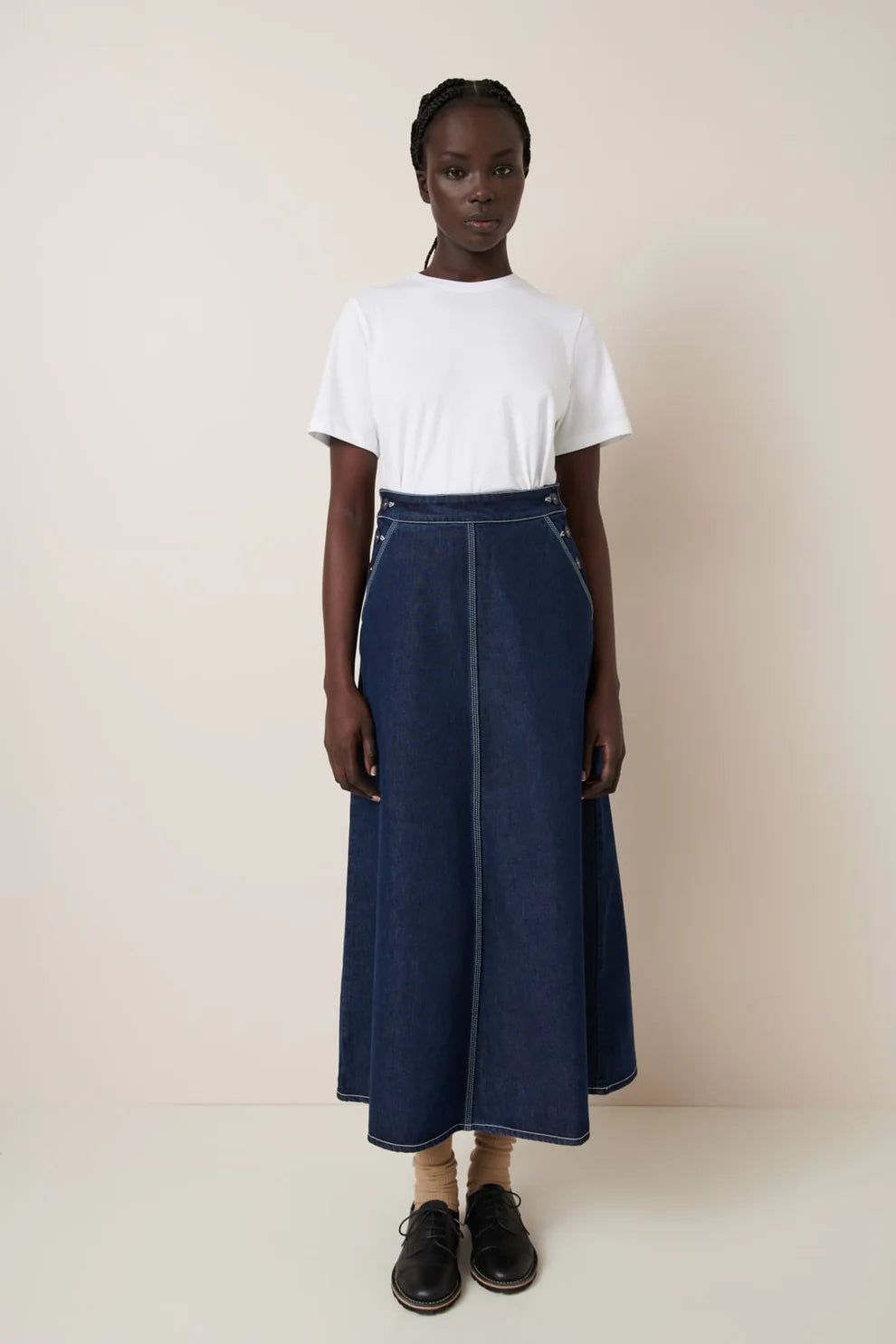 Kowtow Piper Skirt - Indigo Denim
