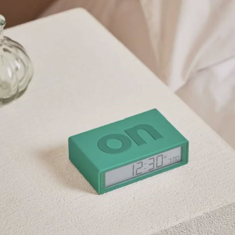 Lexon Flip Classic Alarm Clock - Emerald