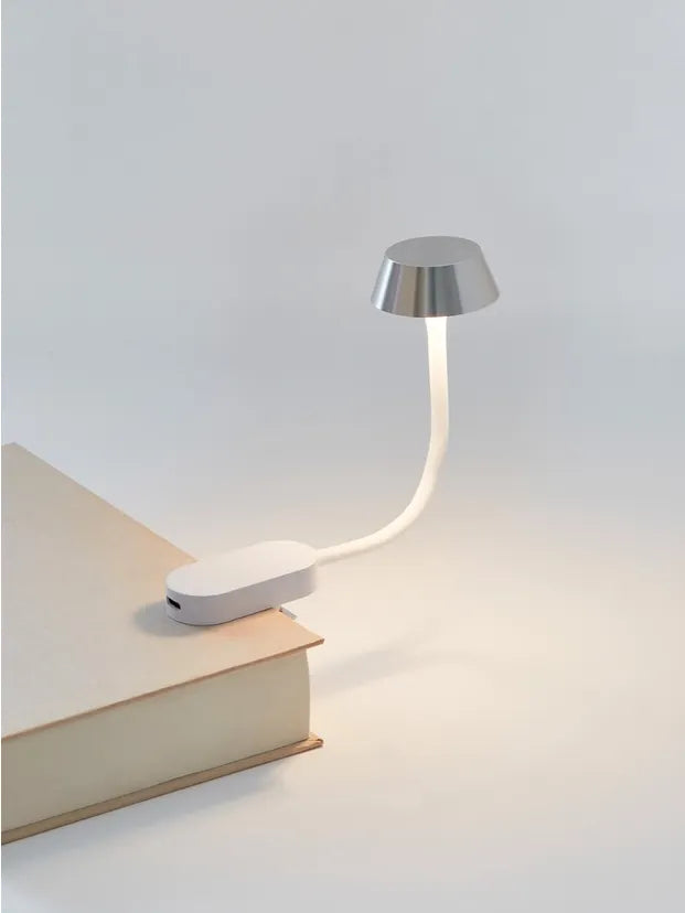 Lexon Mimi Clip-On Reading Light - Aluminium Polished