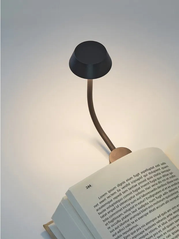 Lexon Mimi Clip-On Reading Light - Gun Metal