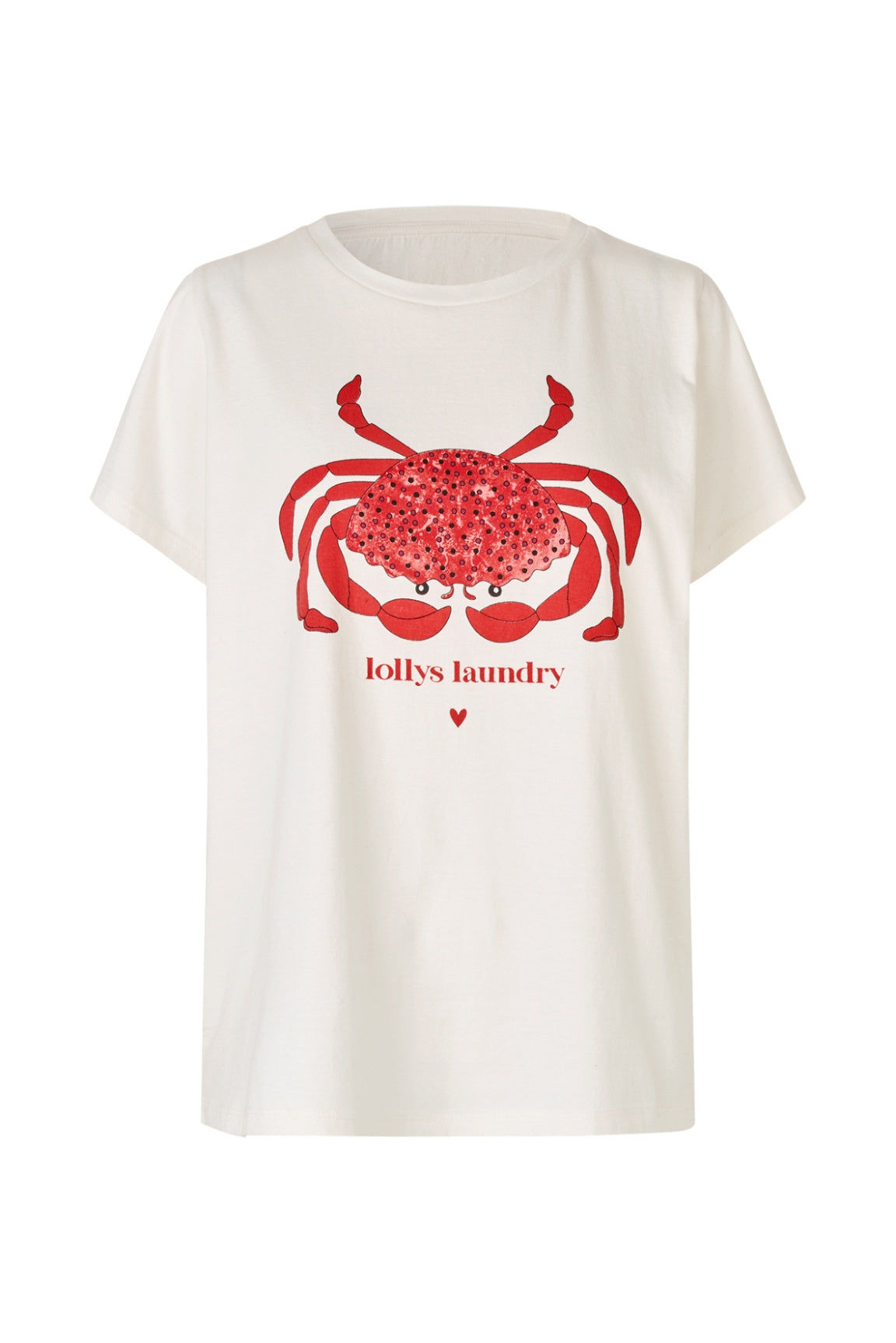Lollys Laundry Roma Crab Tee - White