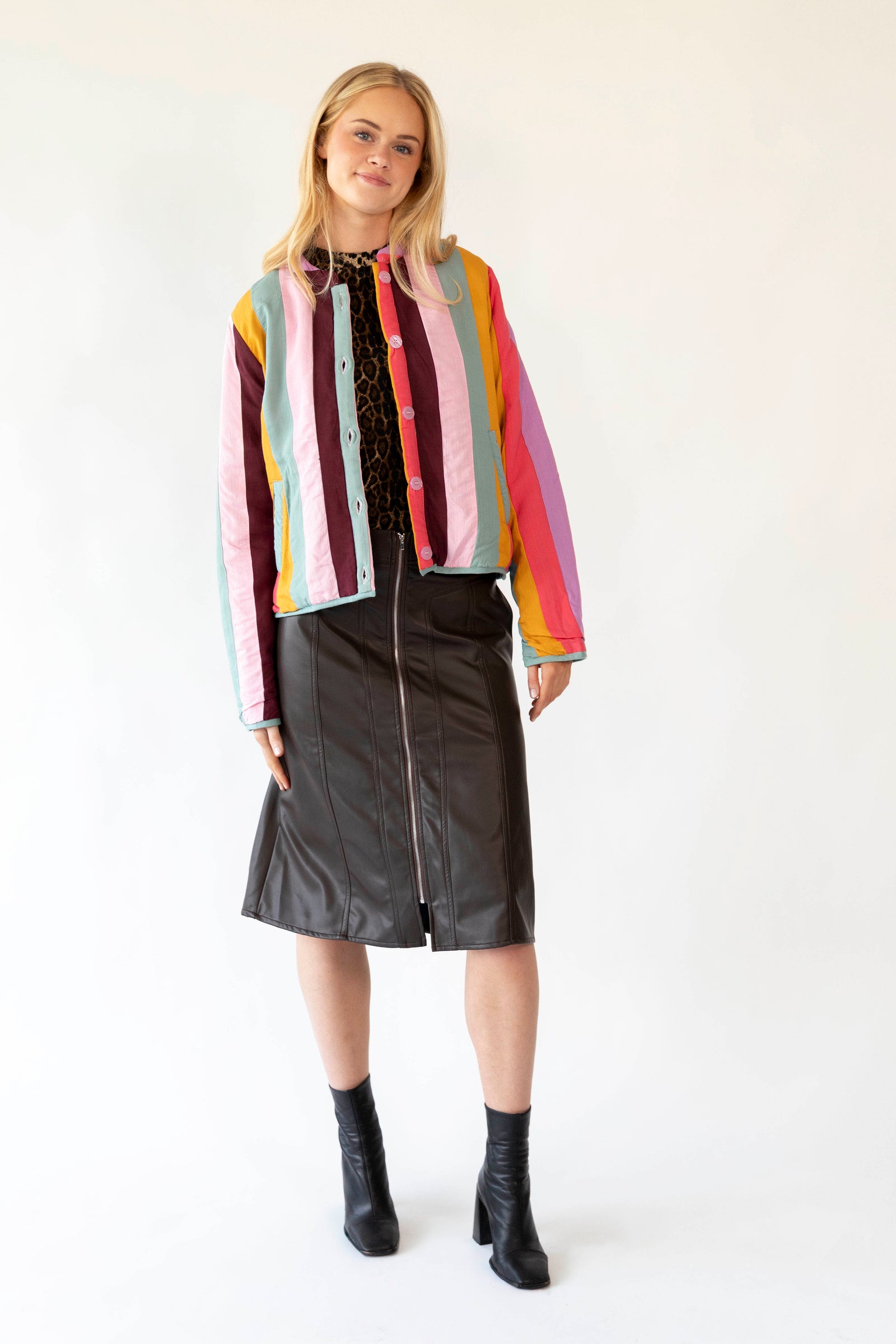 Lollys Laundry Emilia Quilted Jacket - Multi