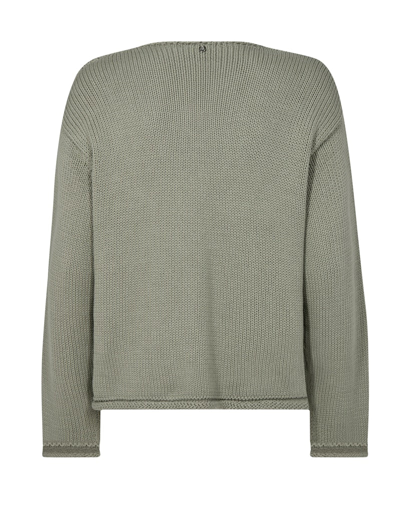 Mos Mosh Bine V-Neck Knit - Shadow