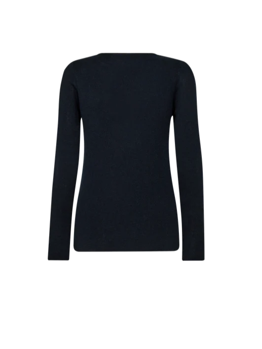 Mos Mosh Bouch O-Neck Knit - Salute Navy
