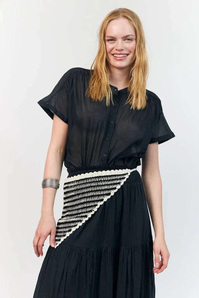 Lollys Laundry Mya Shirt - Washed Black