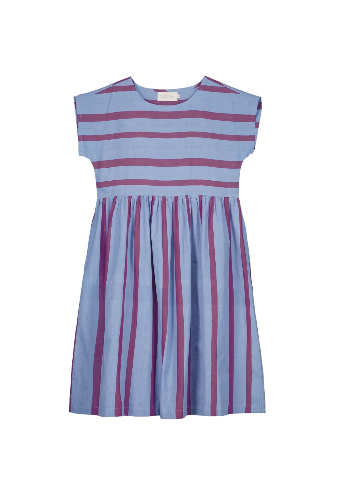 Nancybird Tathra Woven Dress - Raspberry Stripe