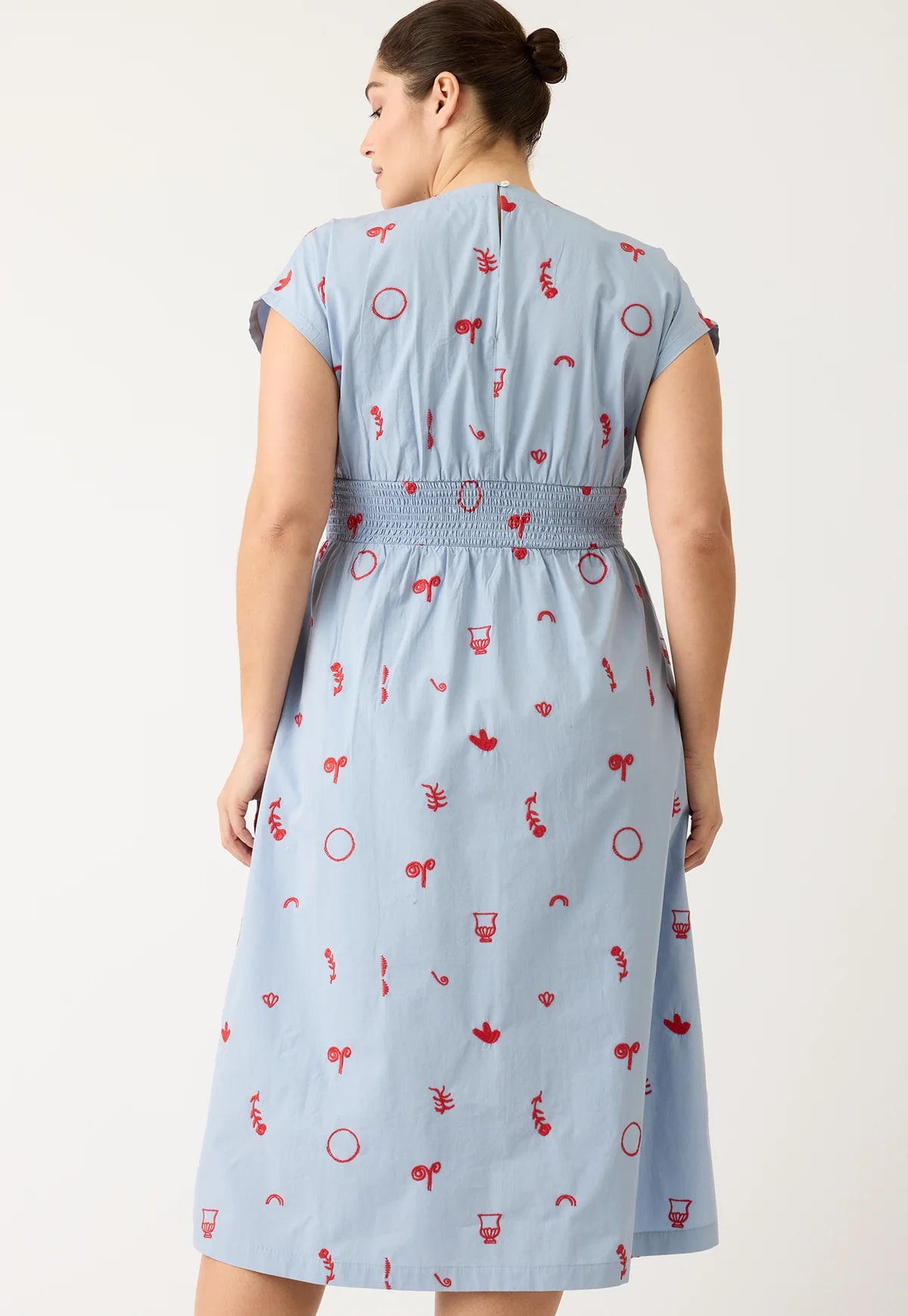 Nancybird Hana Wrap Dress - Motif Embroidery