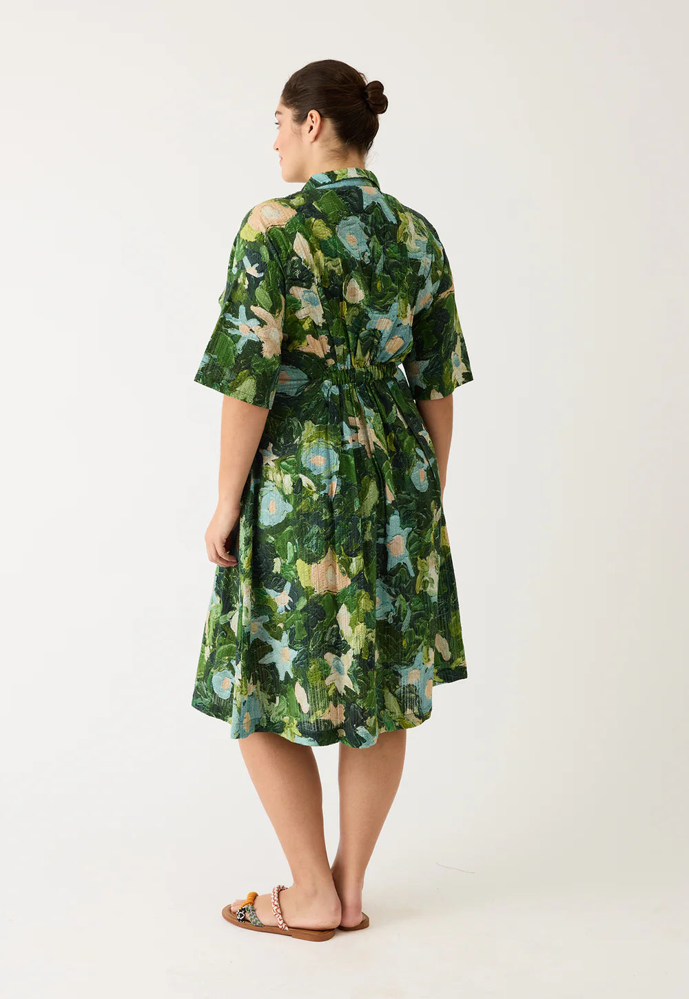 Nancybird Paloma Dress Garden Green