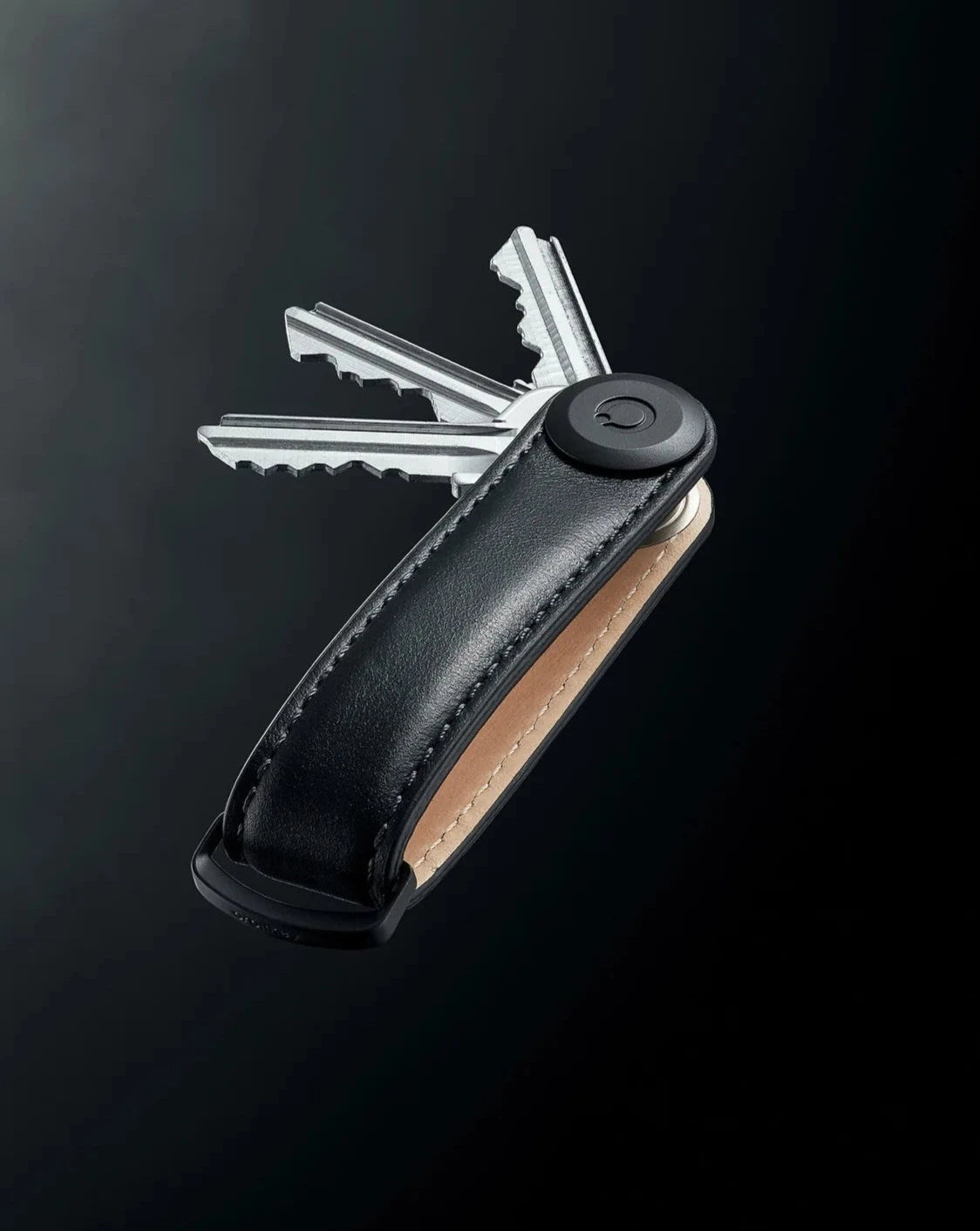 Orbitkey Leather Key Organiser Leather - Black