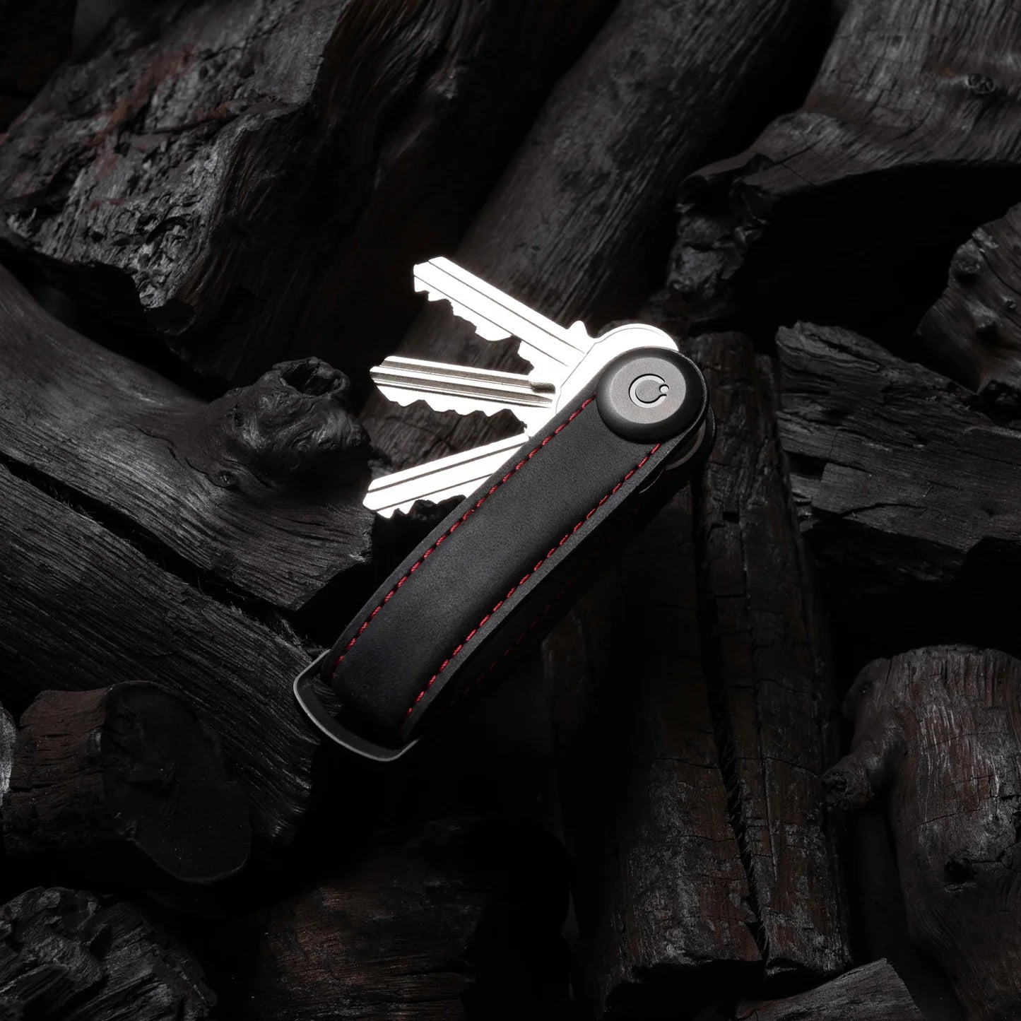 Orbitkey Key Organiser Leather Crazy Horse - Obsidian Black