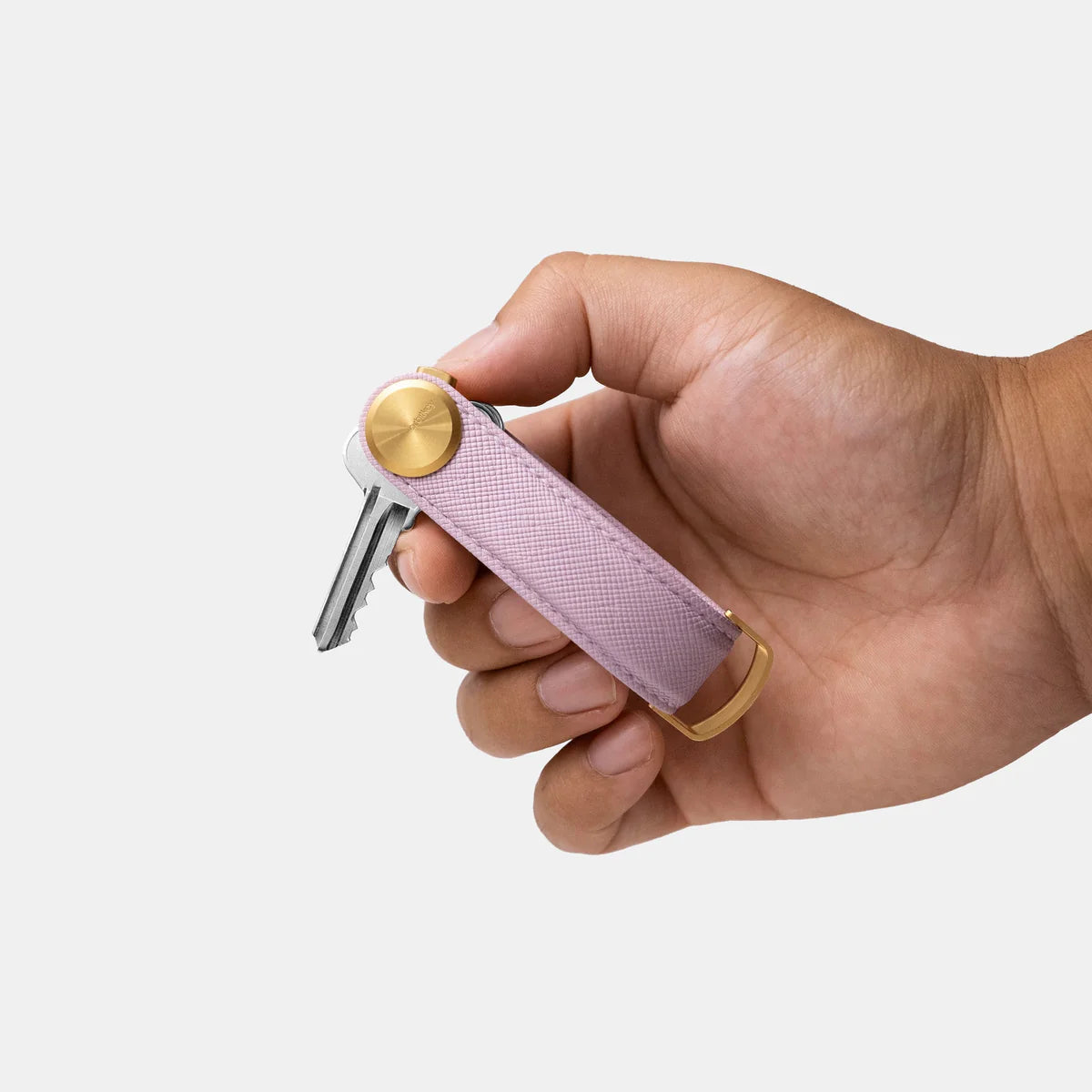 OrbitKey Key Organiser Pro Leather Saffiano - Lilac