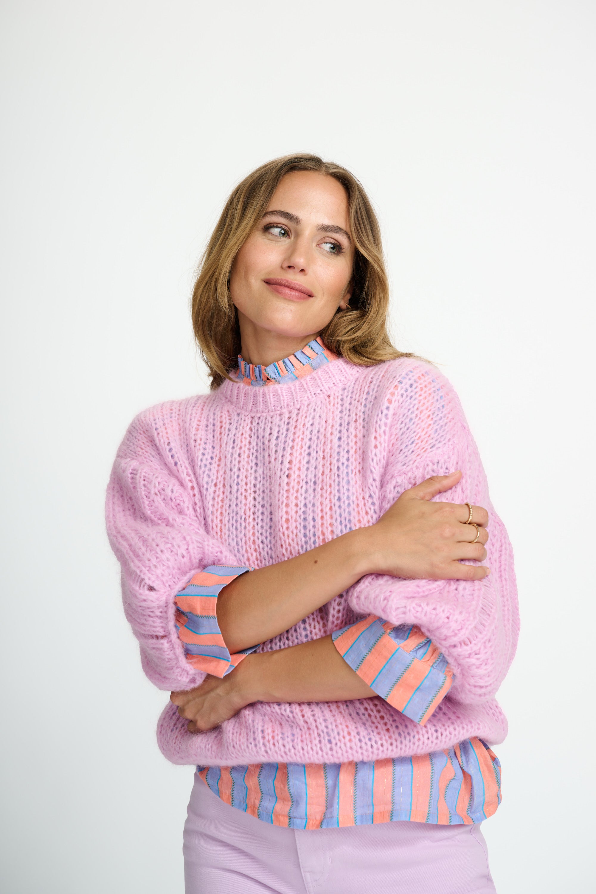 POM Pullover - Lilac Pink