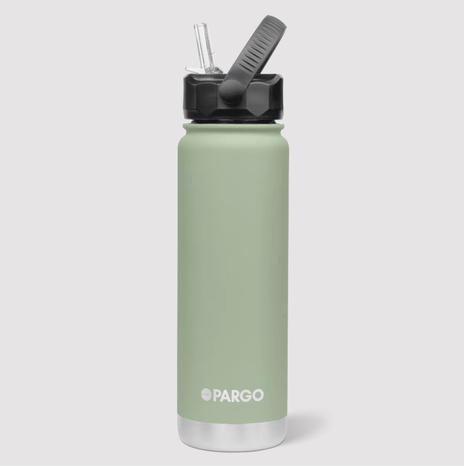 Project Pargo Insulated Bottle with Straw 750ml - Eucalypt Green